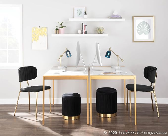 Pleated Black Velvet