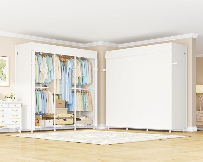 White Rack With White Cover