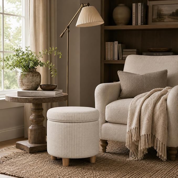 White Woven Stripe