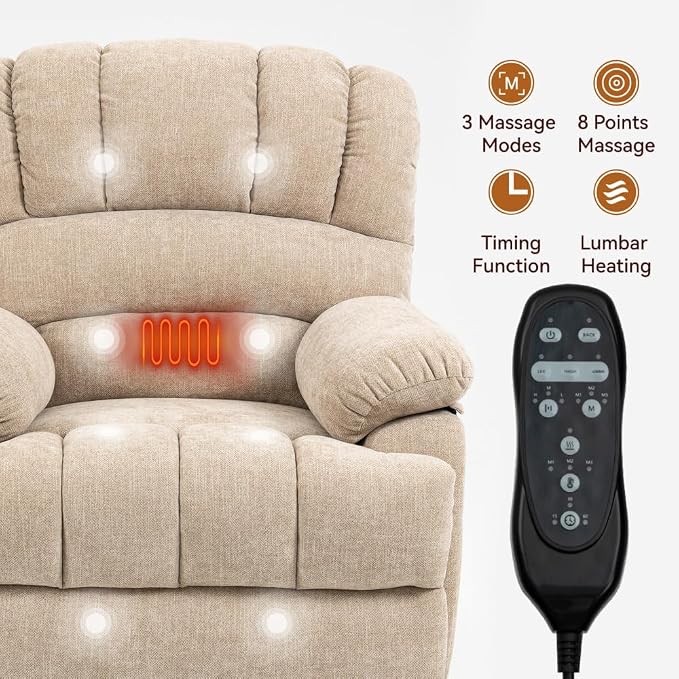 Beige + Chenille + Fiber Foam and Polyester Fiber Pa