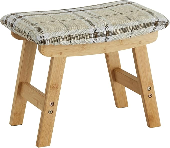 Natural Legs - Stripes Stool Surface