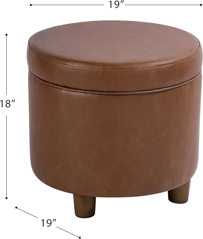 Chestnut Brown Faux Leather