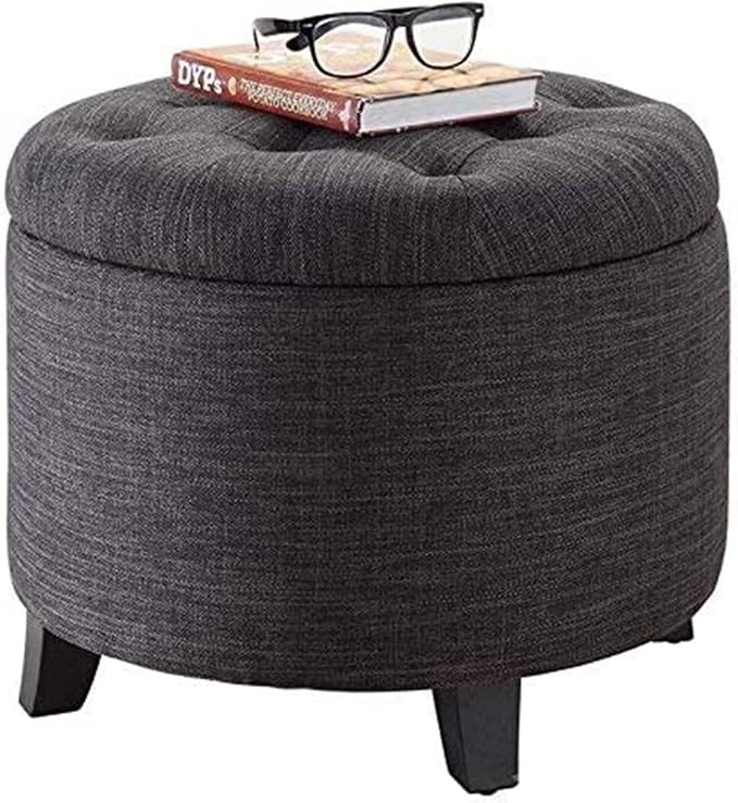 Dark Charcoal Gray Fabric