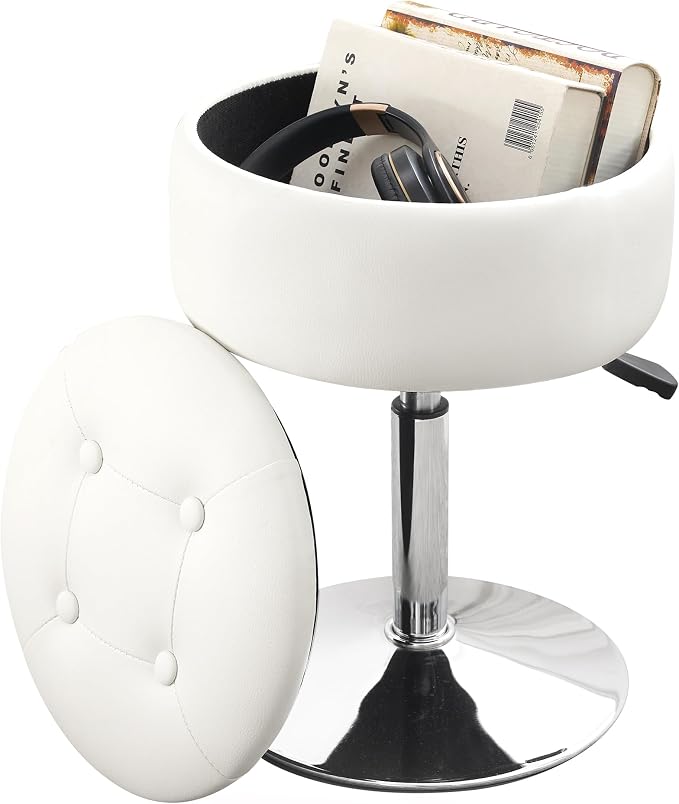 White With Chrome Base