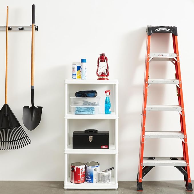 4 Shelf - White