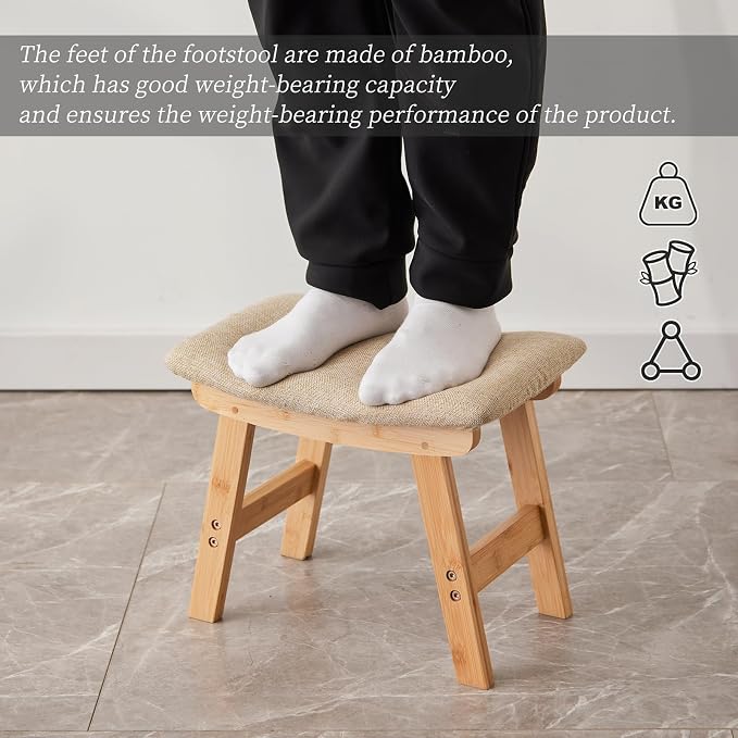 Natural Stool Legs - Beige Surface