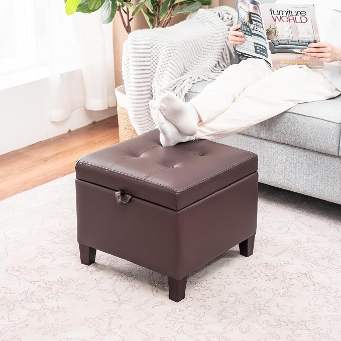Style2 Faux Leather Brown