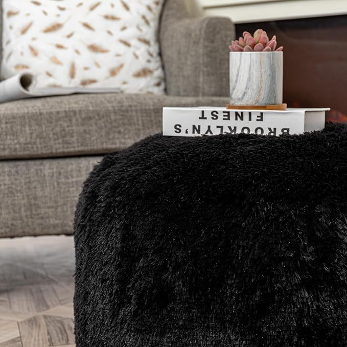 Black Pouf No Filler