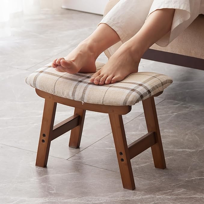 Brown Stool Legs - Stripes Surface
