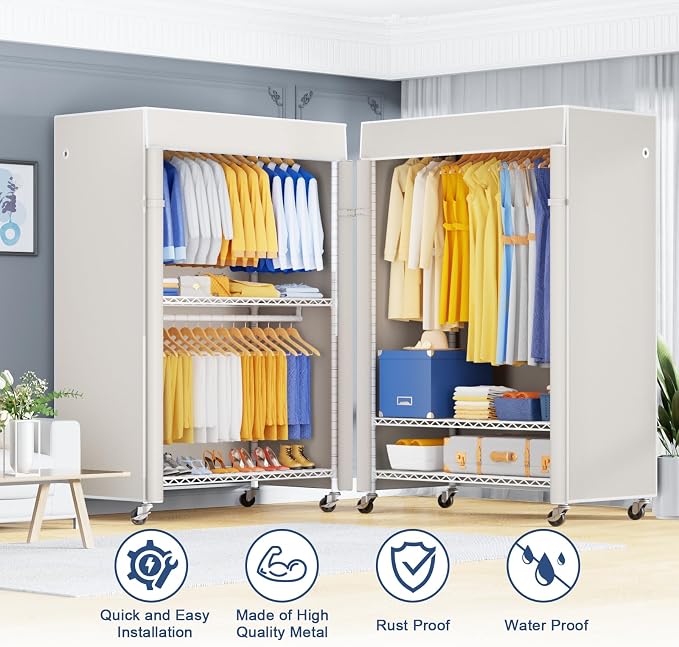 White Rack with White Cover
