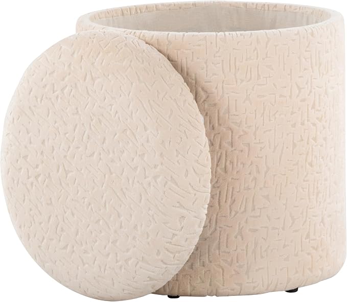 Beige Wool Blend Fabric