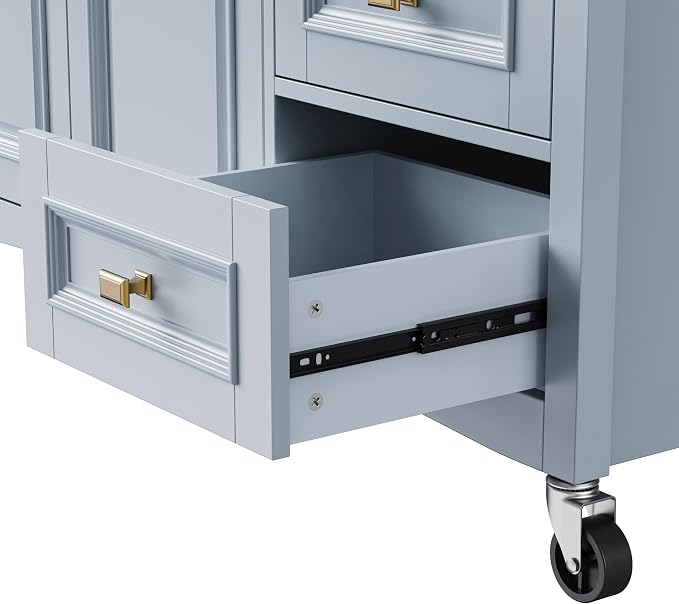 5 Drawers-grey Blue
