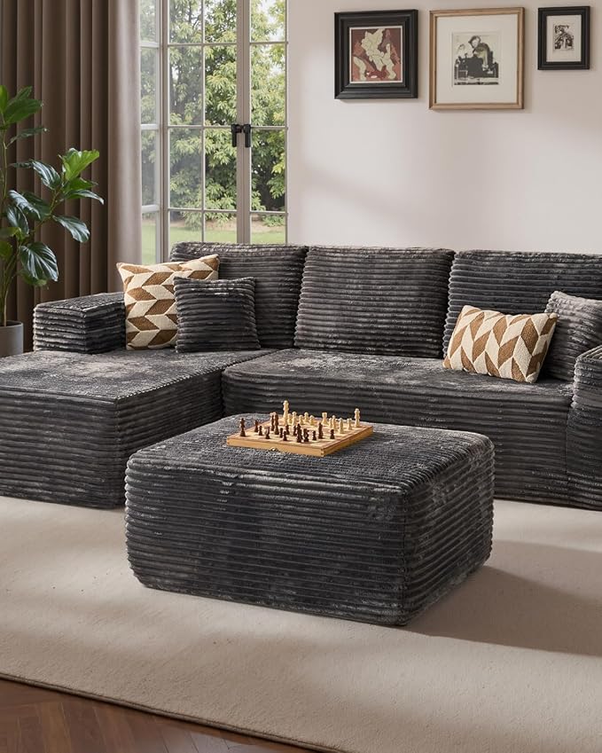 Grey (Plush Corduroy Fabric)