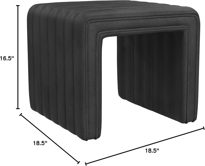 Black Faux Leather