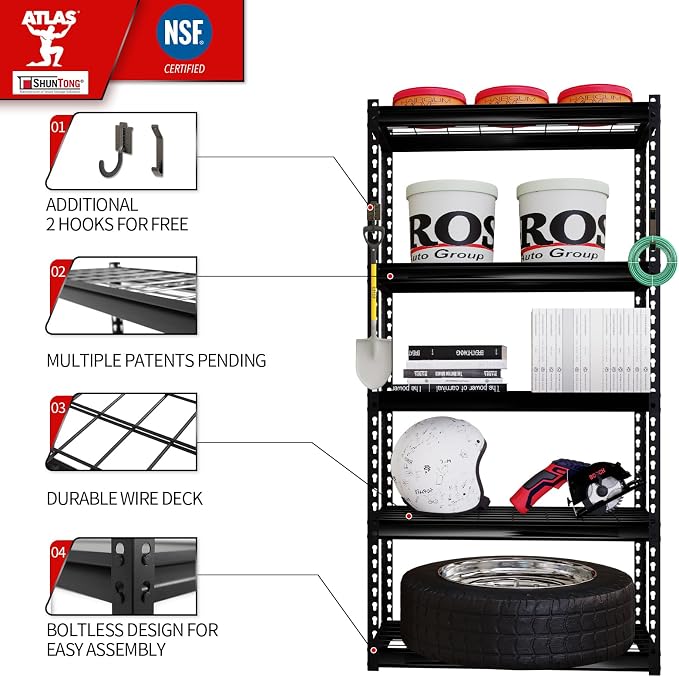 Black - Wire Shelves