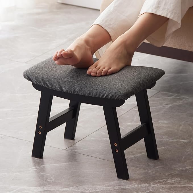 Black Stool Legs - Gray Surface