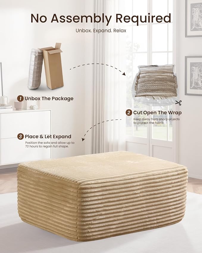 Beige (Plush Corduroy Fabric)