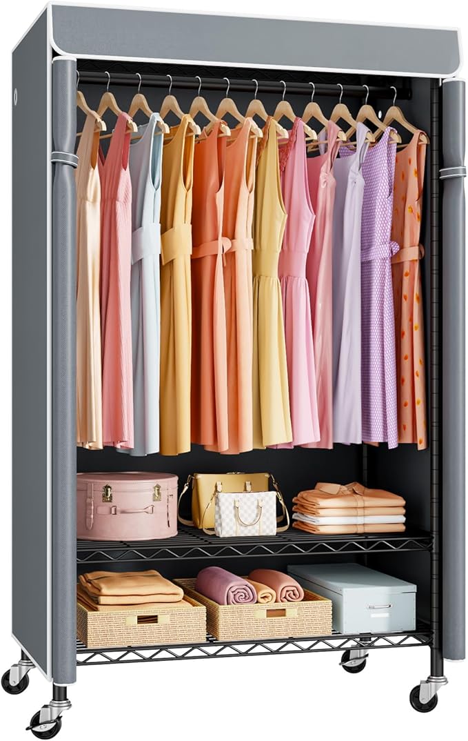 Black Rack with Gray Cover