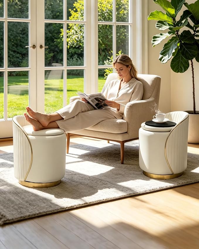 Beige With Storage