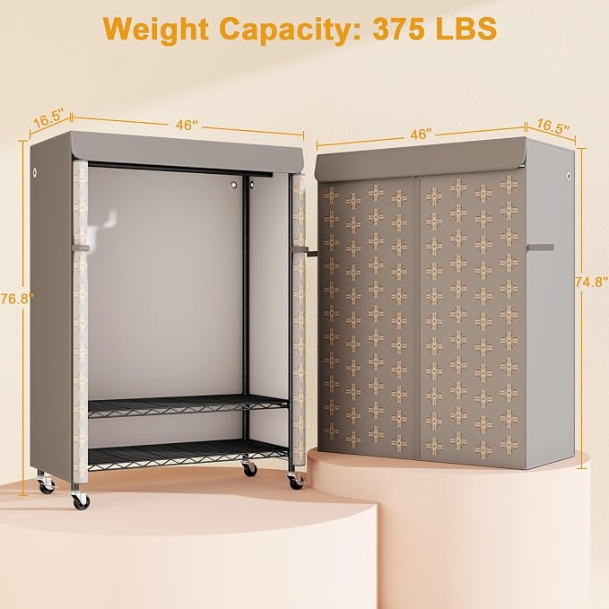 Black Rack with Pattern Cover