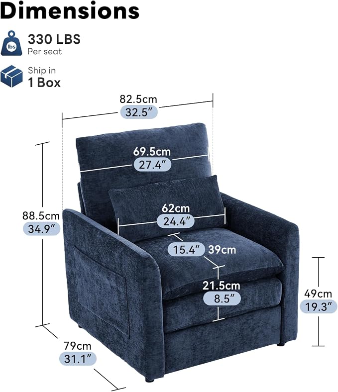 Chenille-blue