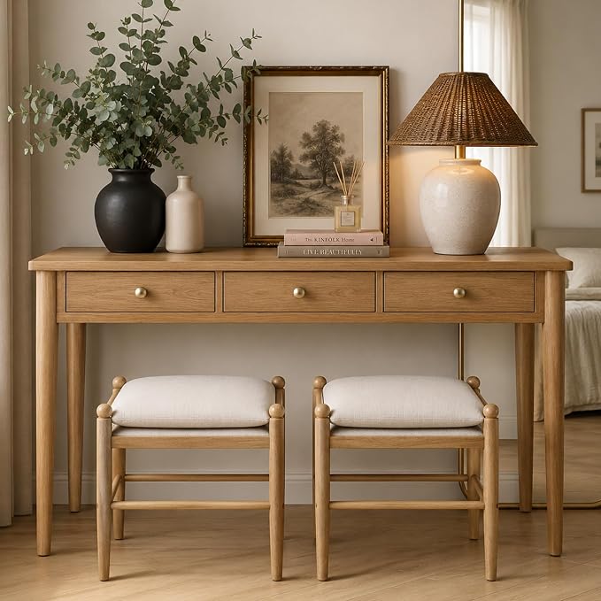 Brown Frame, Beige Linen