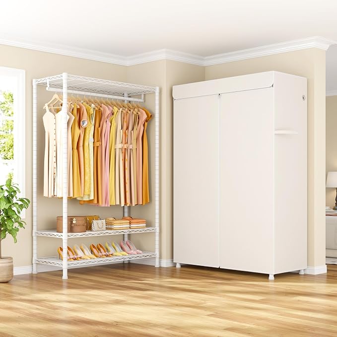 White Rack with White Cover