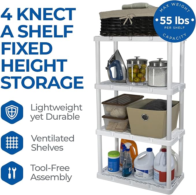 4 Shelf - White