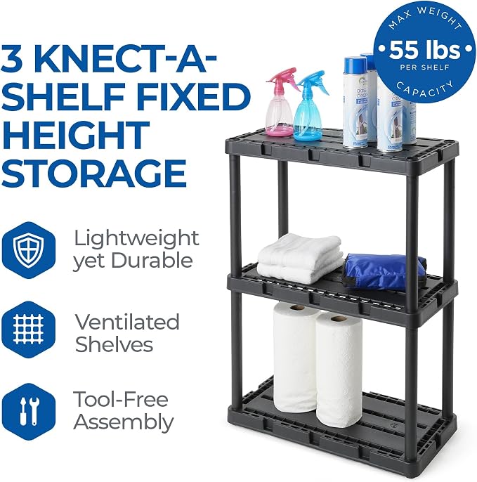 3 Shelf - Black