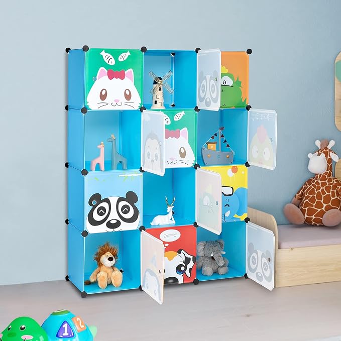 4 Tier 12 Cube, Blue-c