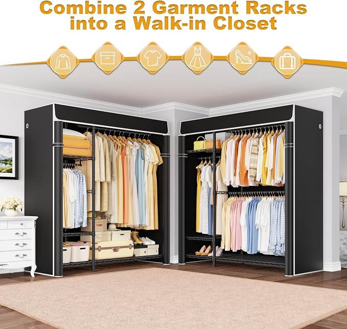 Black Rack With Black Cover