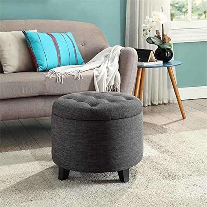 Dark Charcoal Gray Fabric