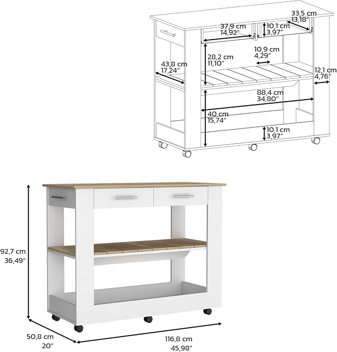 White + Light Oak