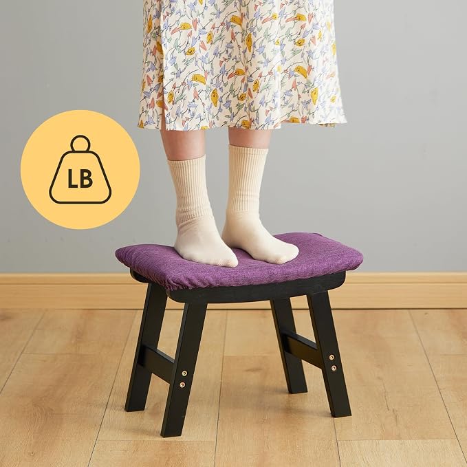 Black Legs - Purple Stool Surface