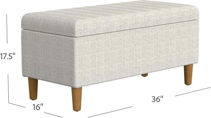 Cream Chevron Woven