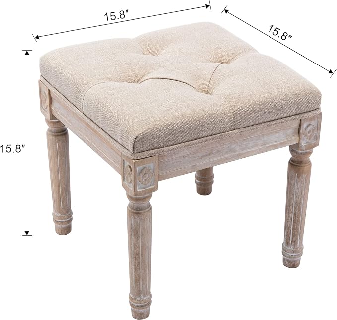 D- Small Stool; Beige