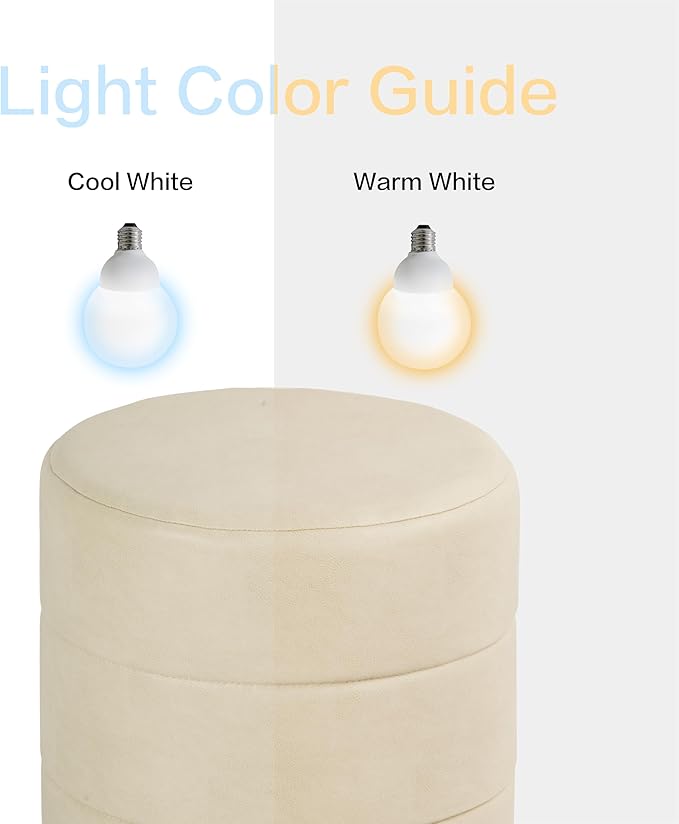 Cream Faux Leather