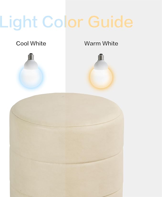 Cream Faux Leather