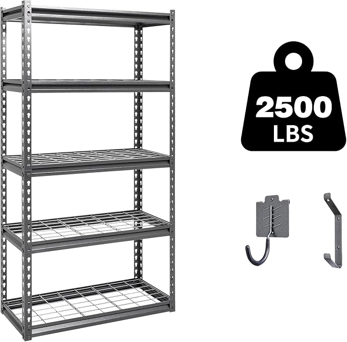 Dark Grey - Wire Shelves