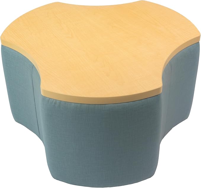 Sky Blue Crosshatch/Maple