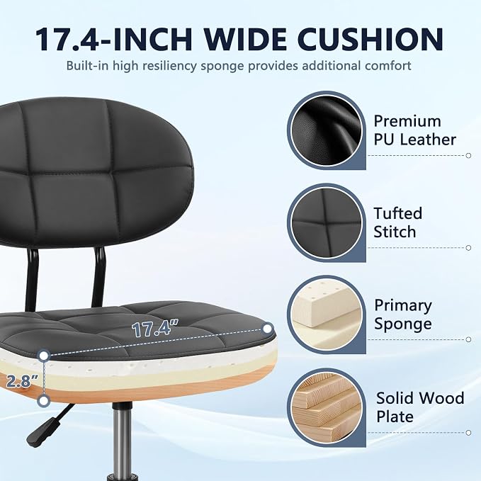 Black With Backrest