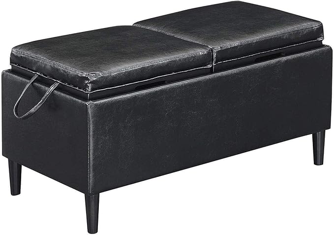 Black Faux Leather