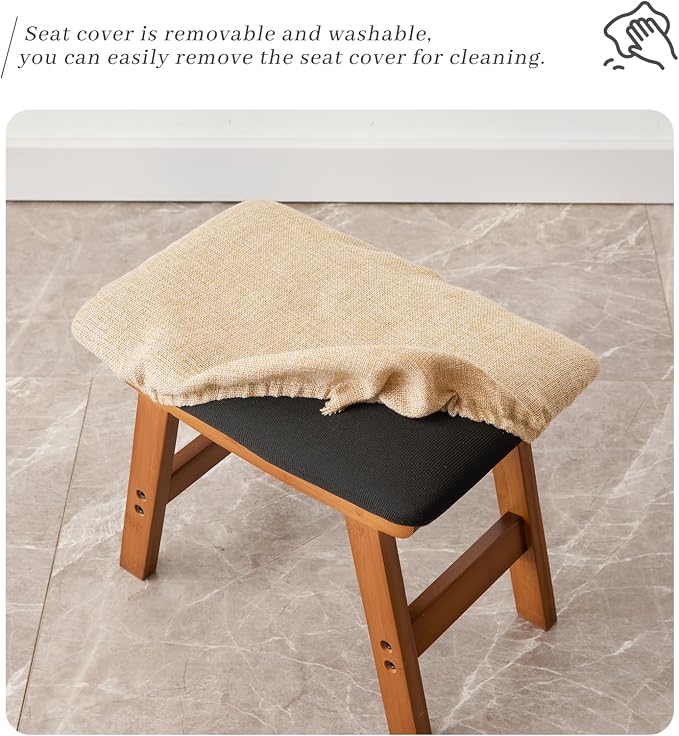 Brown Stool Legs - Beige Surface