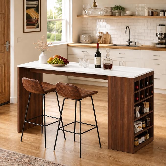 White + Walnut