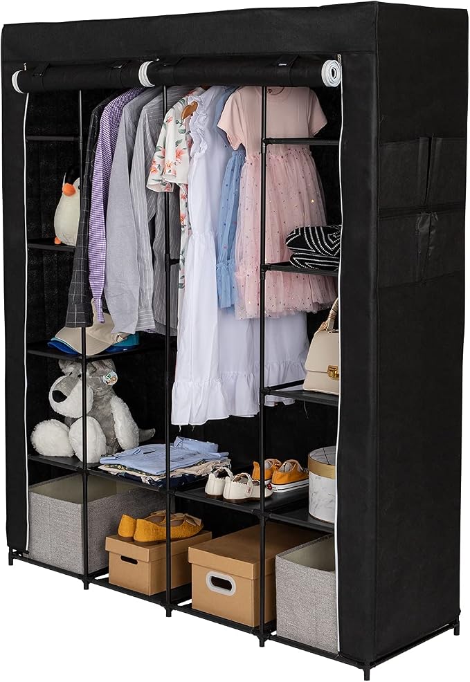 141x47x168cm, Black-j