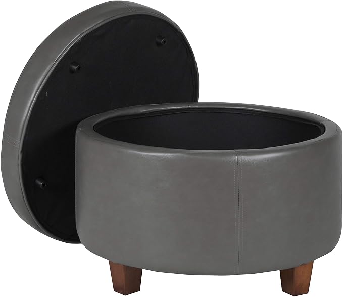Gray Faux Leather