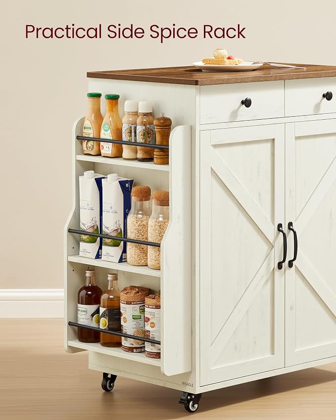 Rustic White + Honey Brown