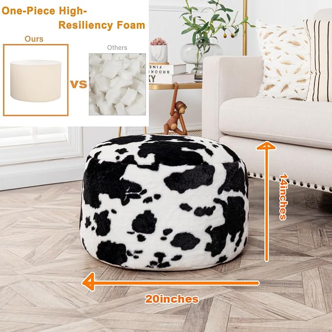 Black White Cow Print
