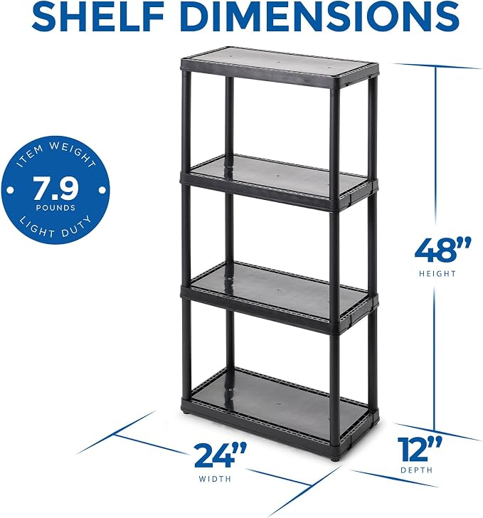 4 Shelf - Black