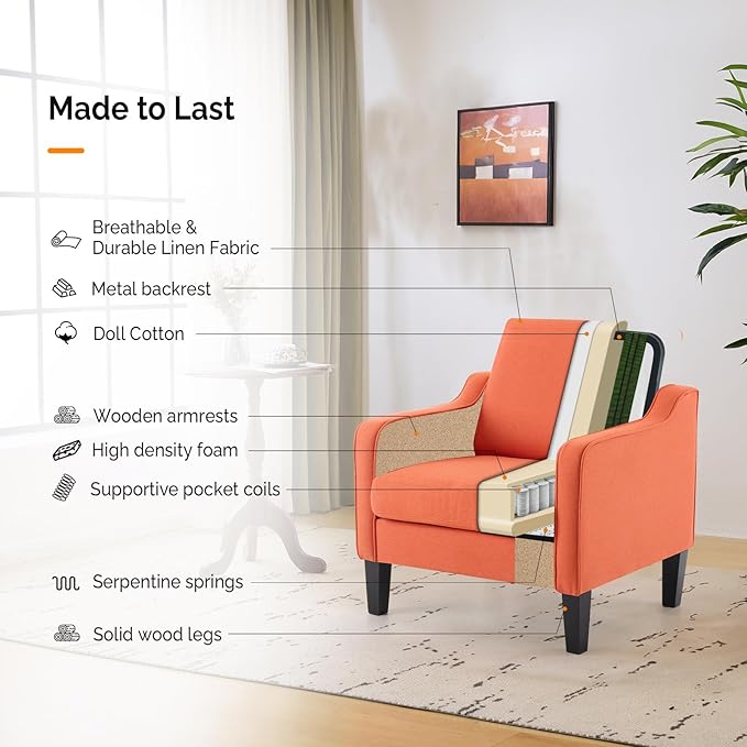 Burnt Orange Linen
